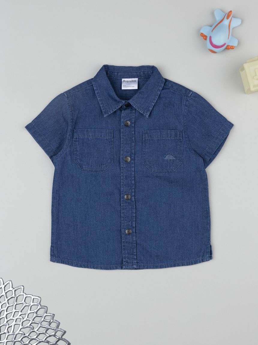 Camicia bimbo denim scuro