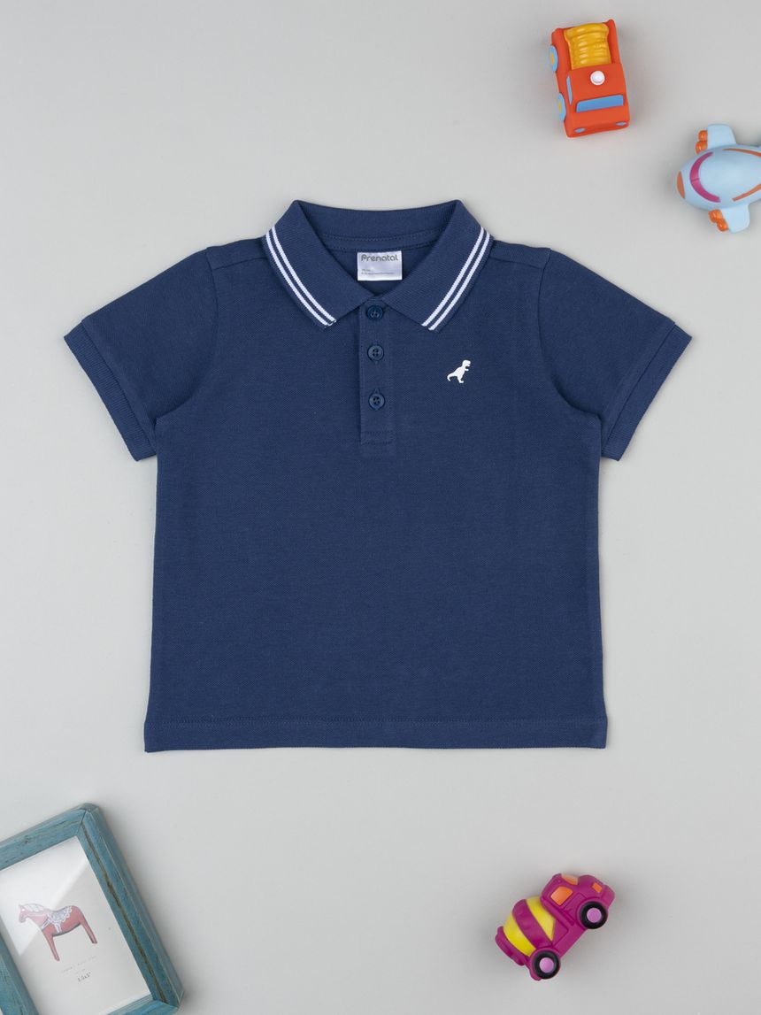 Polo bimbo blu