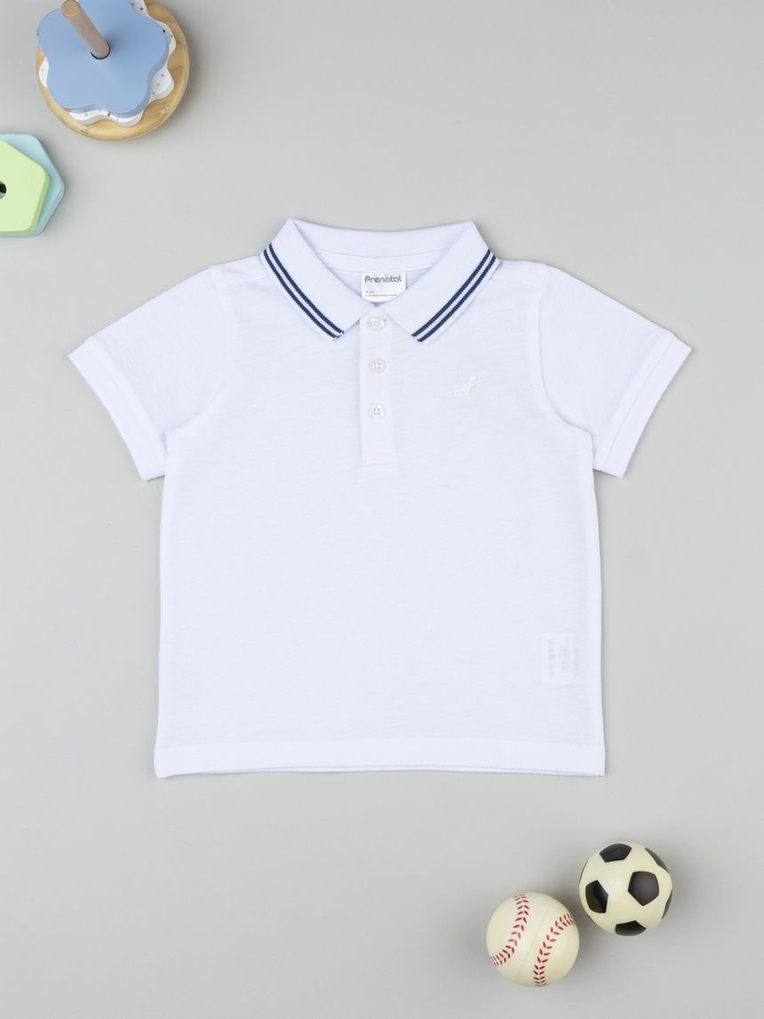 Polo bimbo bianca