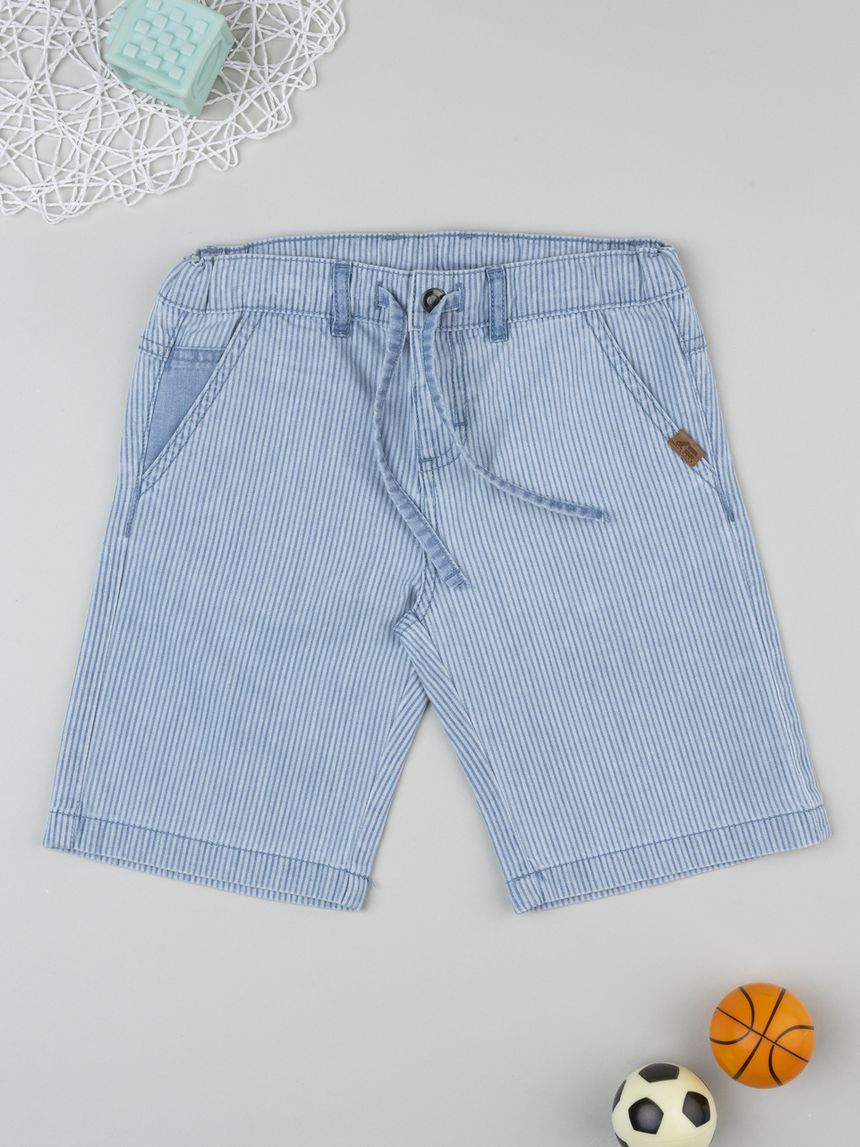 Shorts bambino denim chiaro