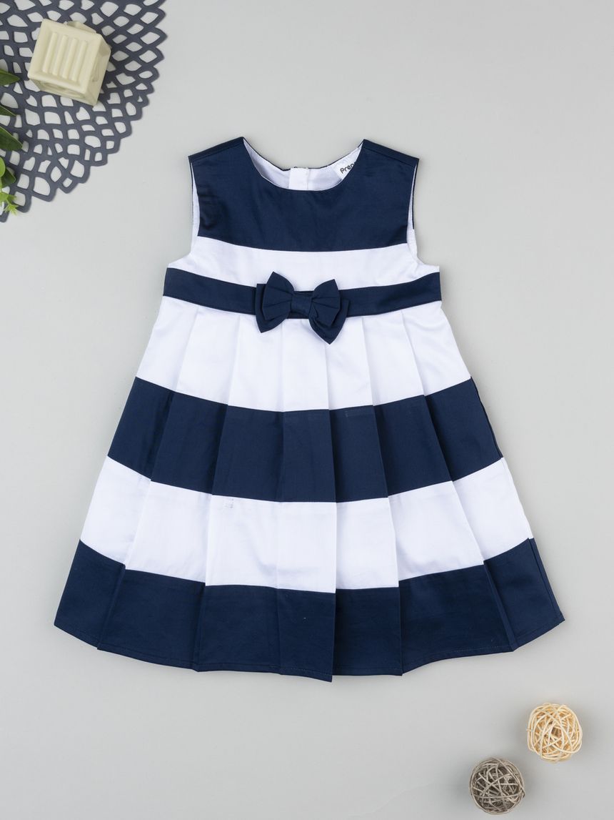 Abito elegante bimba bianco/blu