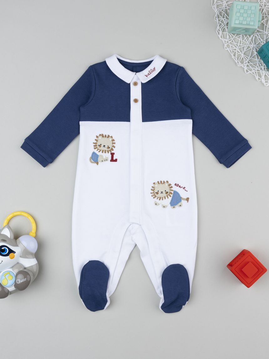 Tutina neonato bicolor leoncini