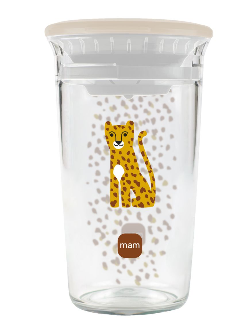 Tazza bambini easy to drink cup 360° (290 ml), 8m+ con valvola antigoccia, neutro - mam