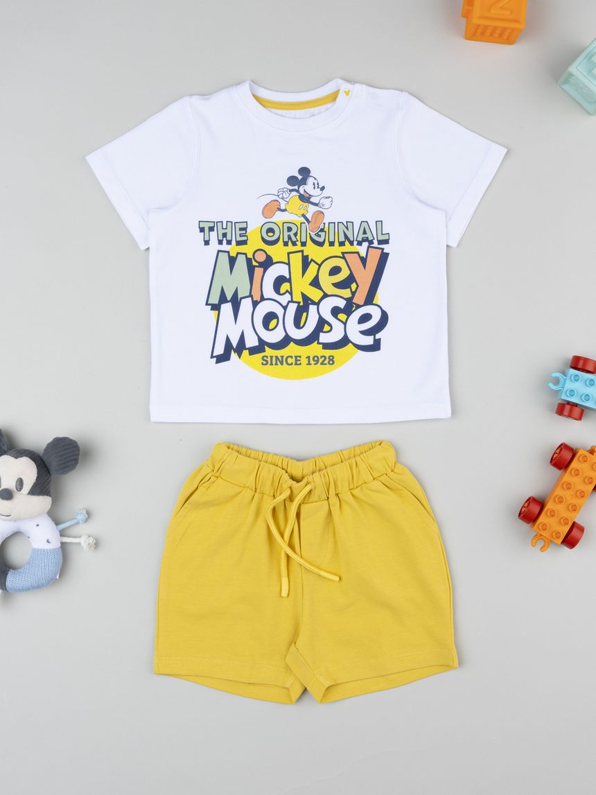 Completo bimbo mickey mouse giallo