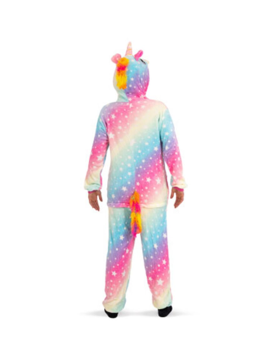 Tutona unicorno in pile con pelliccia in busta con gancio