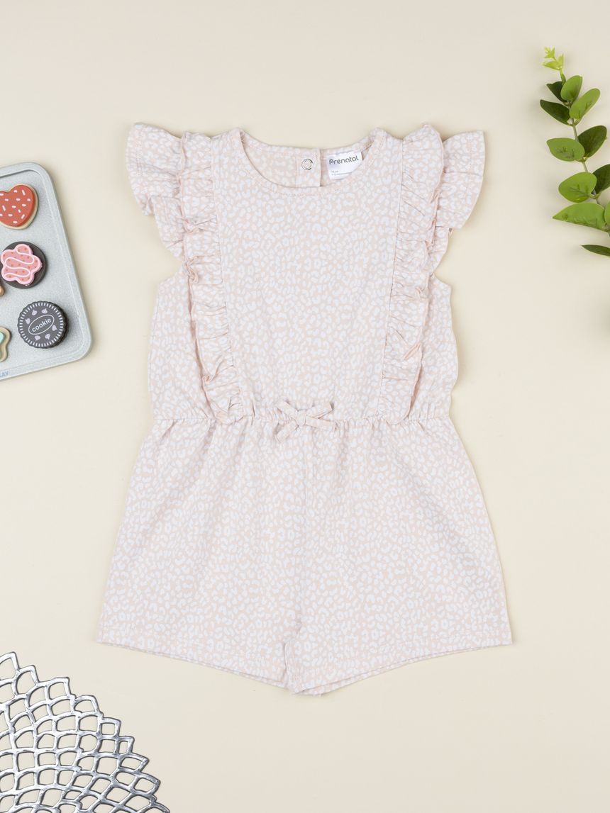 Tutina bimba rosa con rouches