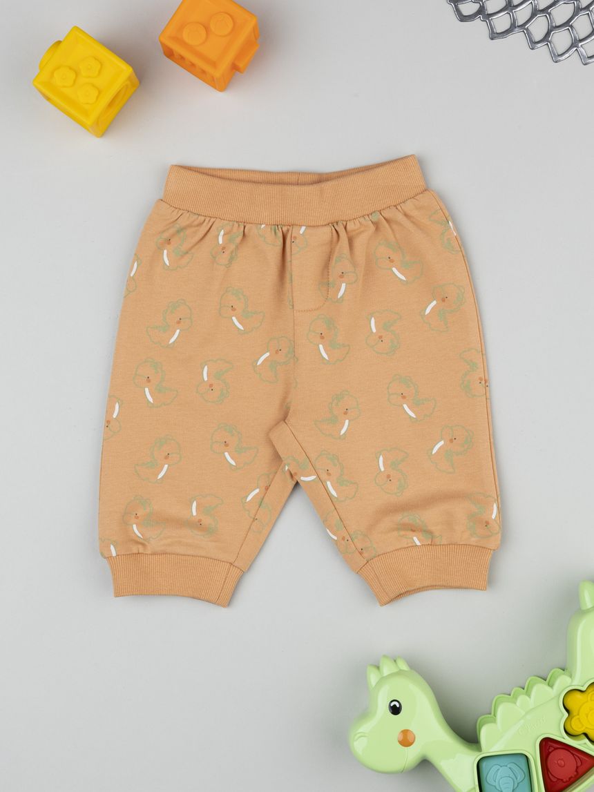 Pantalone bimbo arancione allover