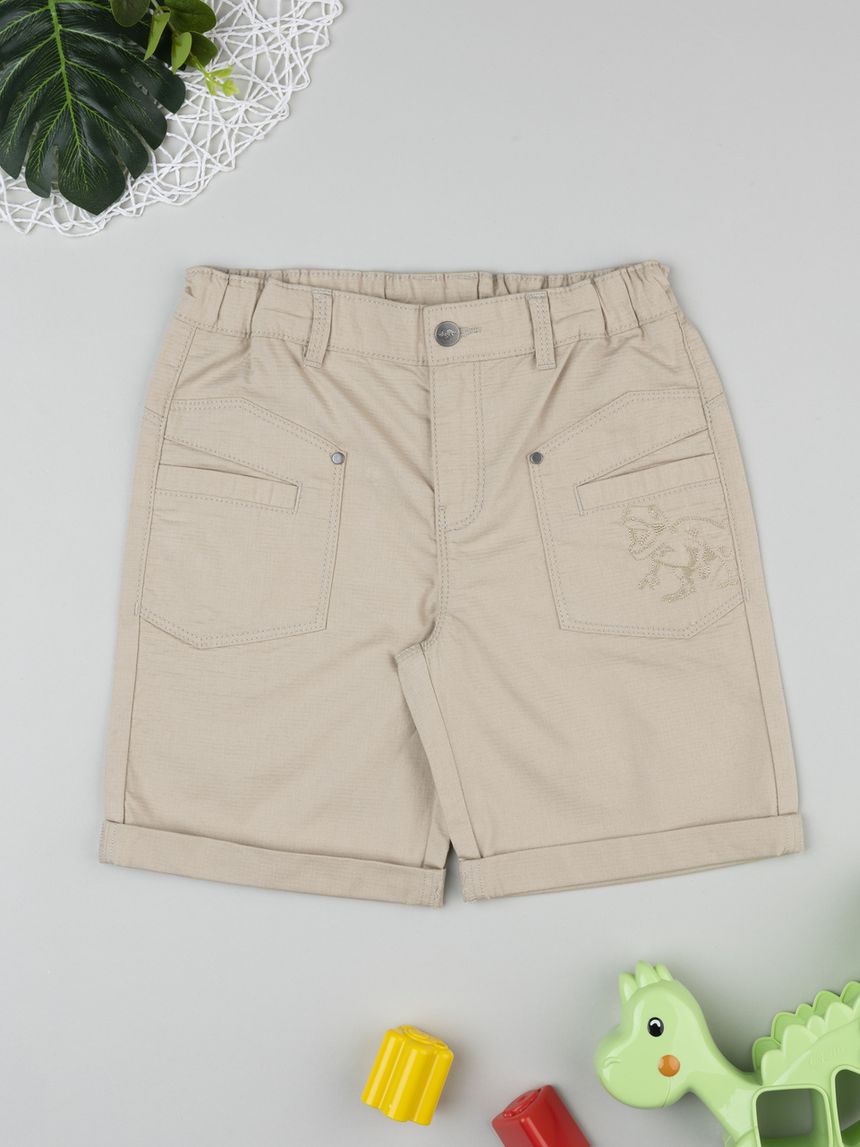 Shorts bambino beige