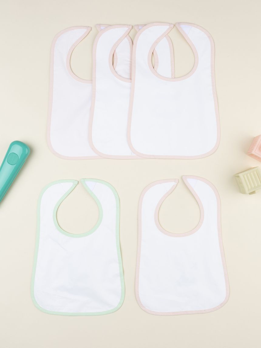 Bavaglini Impermeabili In Spugna Di Cotone Per Neonati – Confezione Da 12 Unisex, Assorbenti Per Alimentazione E Dentizione (0-12 Mesi) - 2
