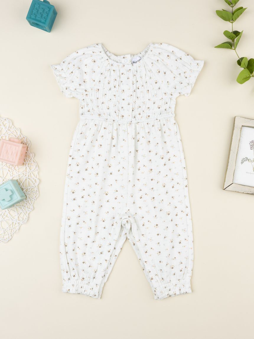 Tutina estiva bimba stampa fiori allover