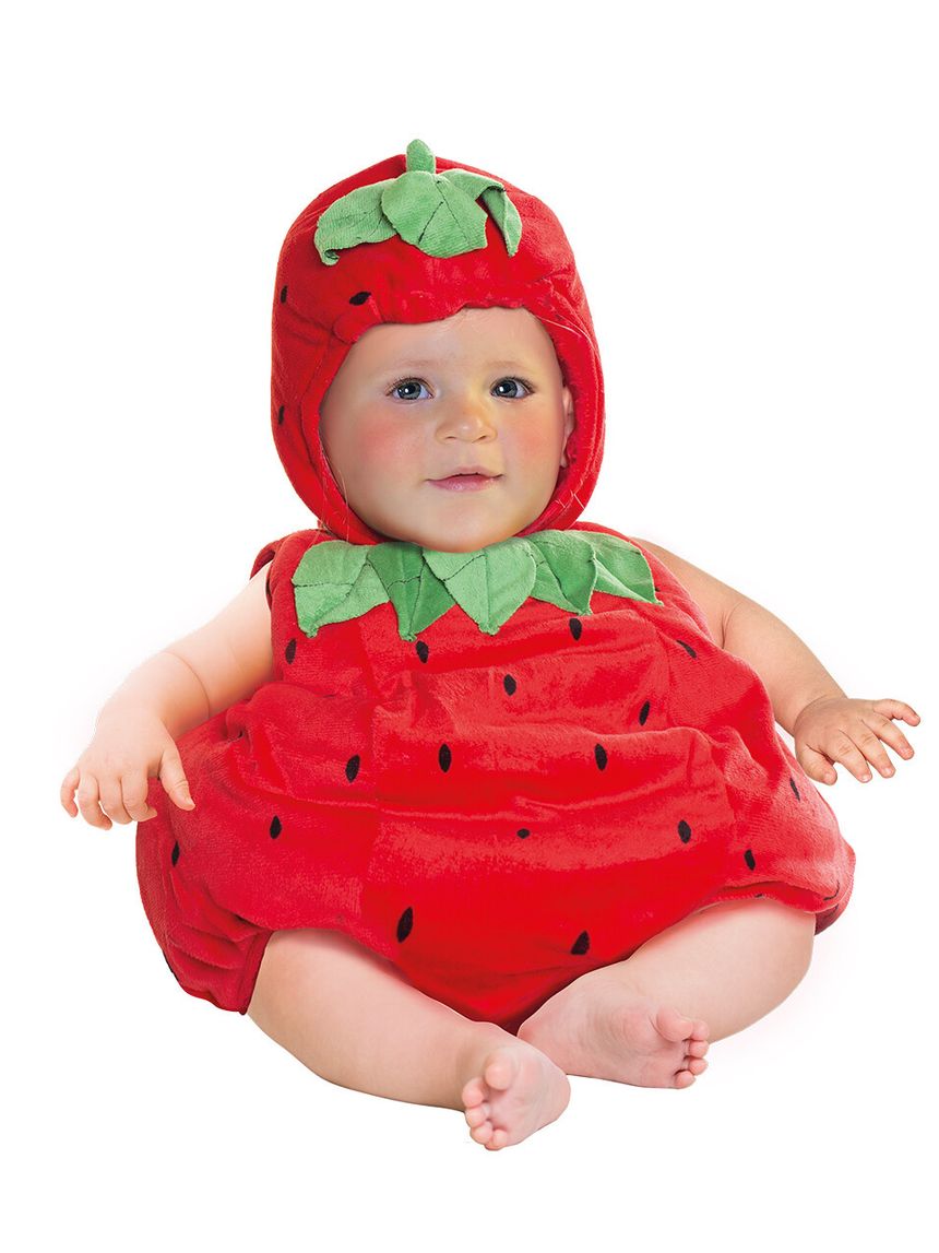 Costume carnevale fragolina saccotto neonato 6-12 mesi - carnaval queen