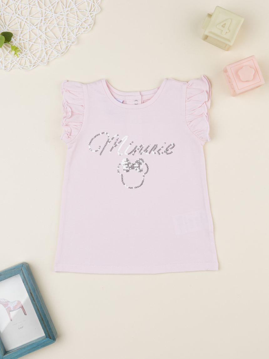 T-shirt bimba rosa minnie