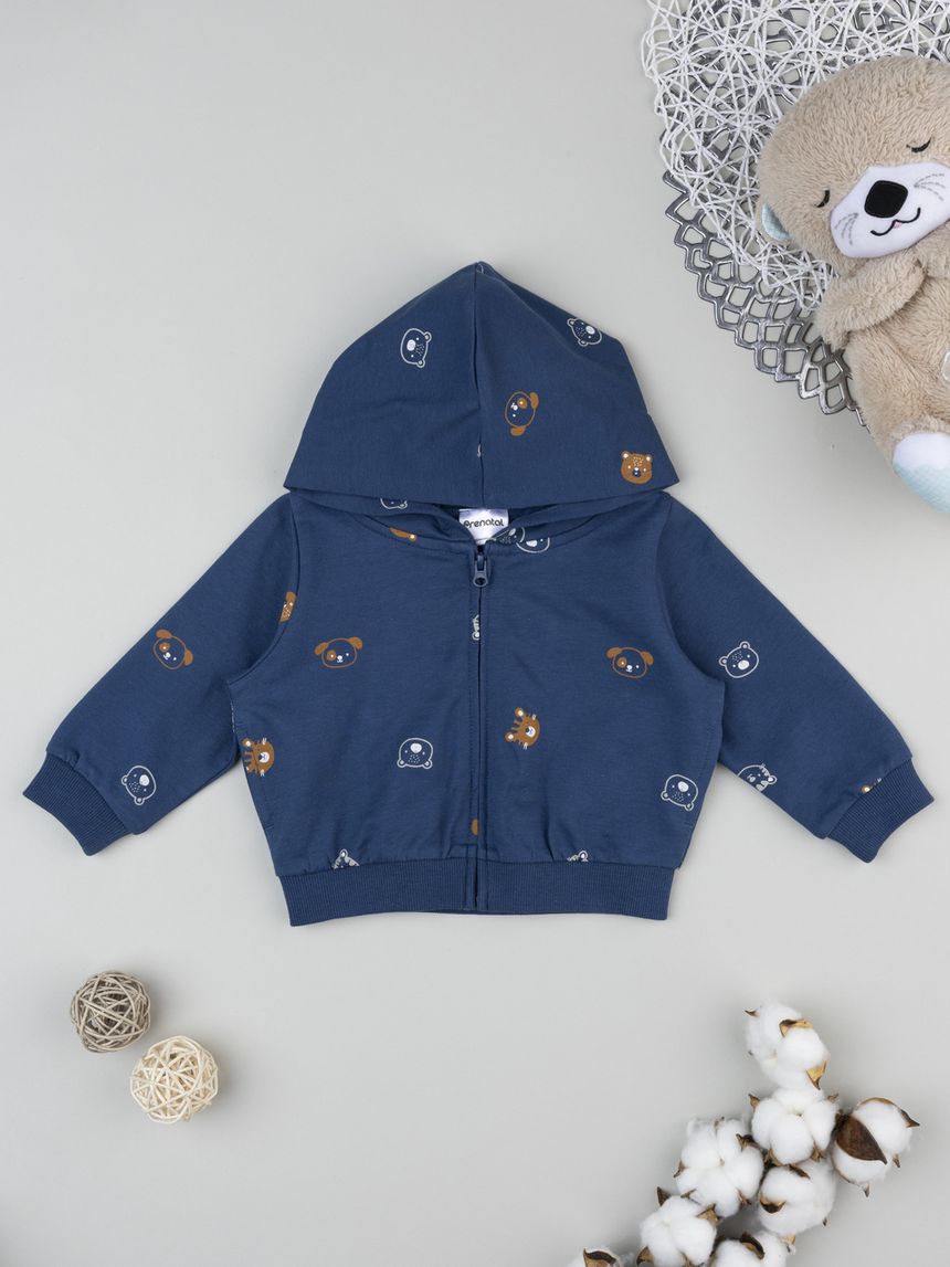 Felpa bimbo blu allover