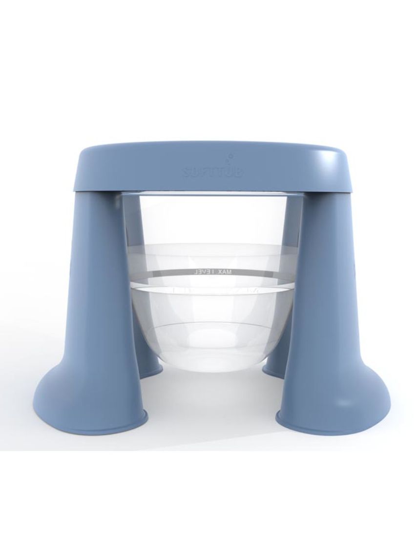 Vaschetta pieghevole salvaspazio azzurra - softtub - tub of the word