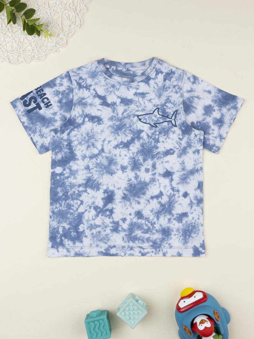 T-shirt tie dye bambino "shark"