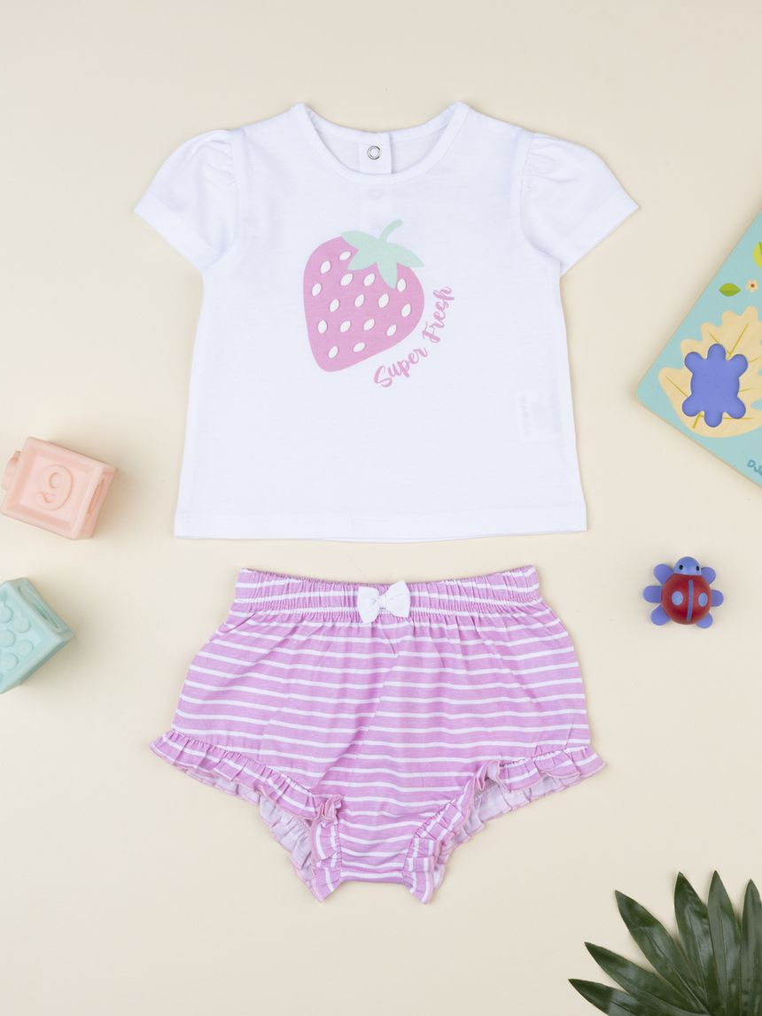 Completo estivo bimba fragola