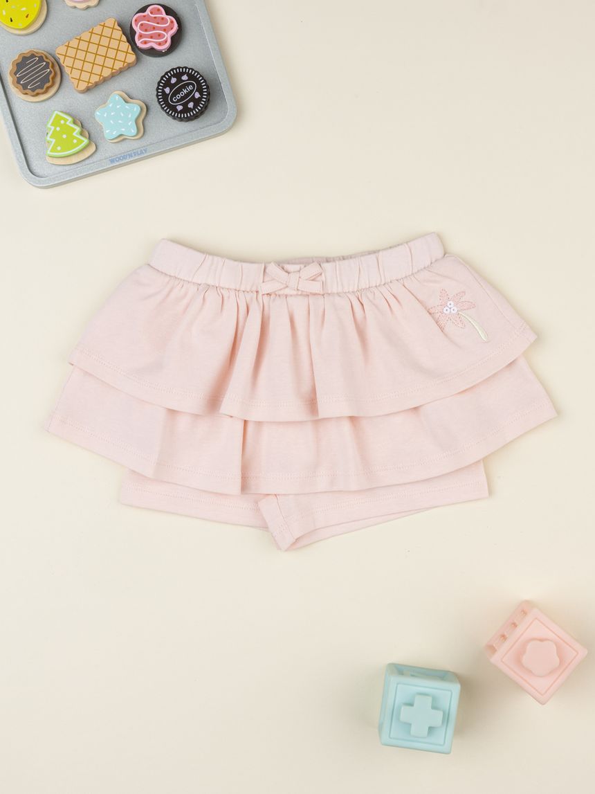 Gonna pantalone rosa strass palma