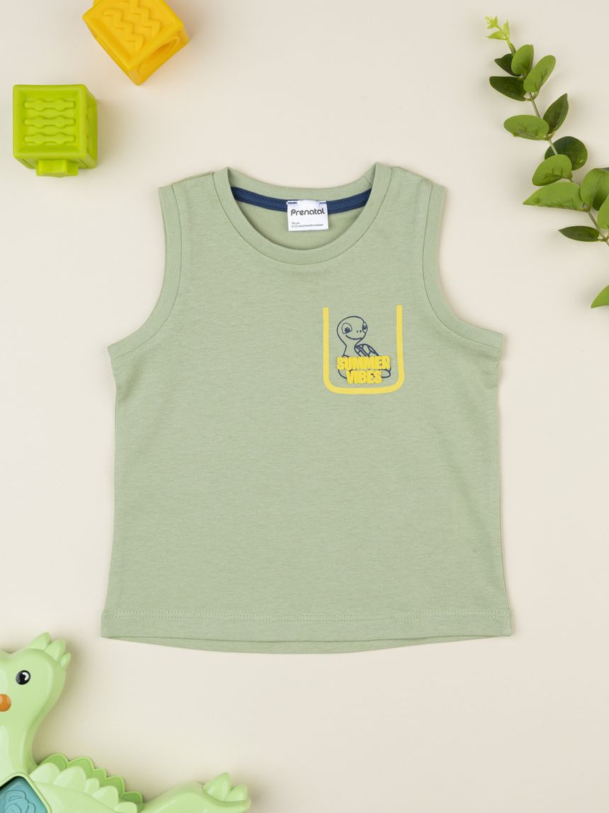 Canotta bimbo verde summer vibes