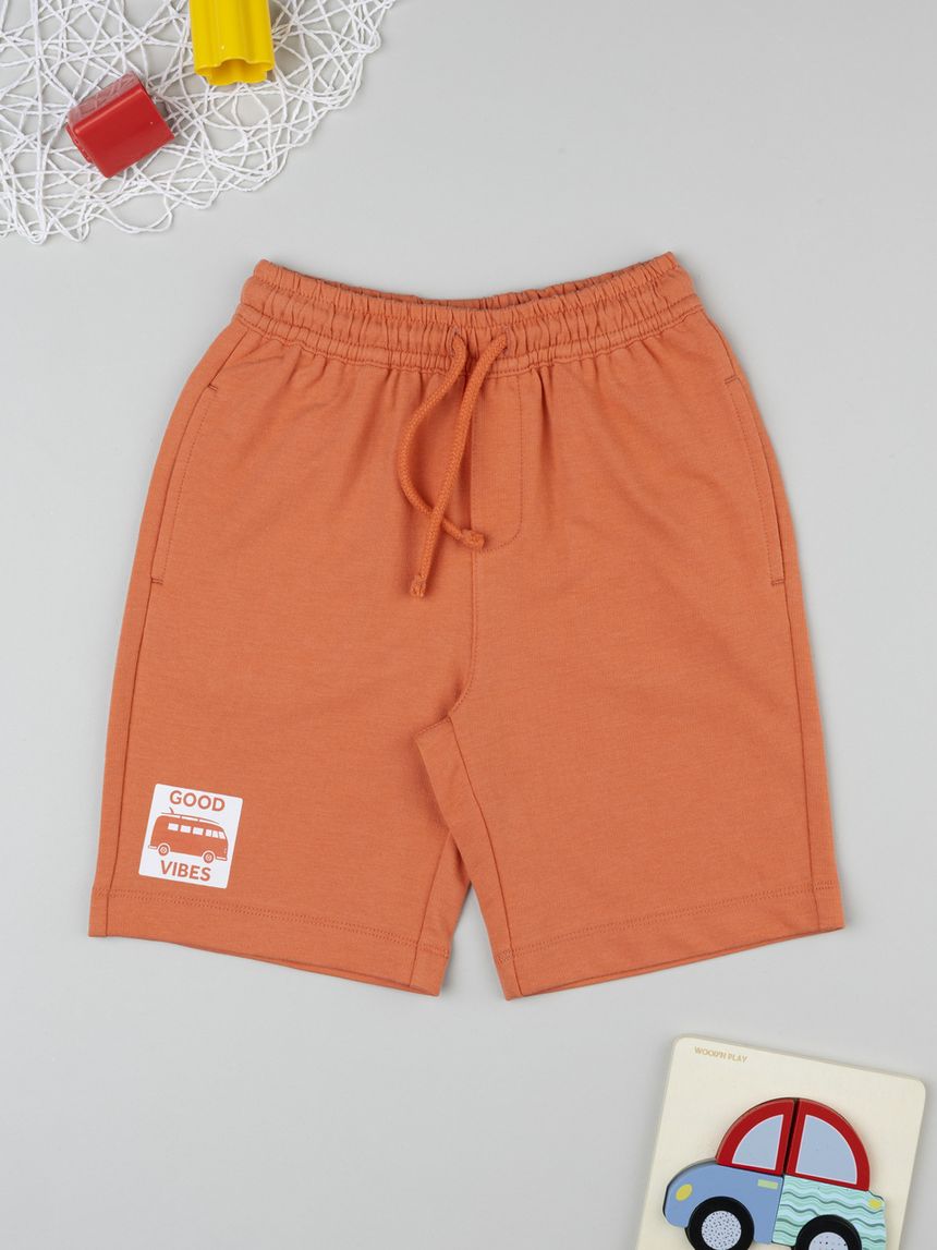 Shorts bimbo arancione