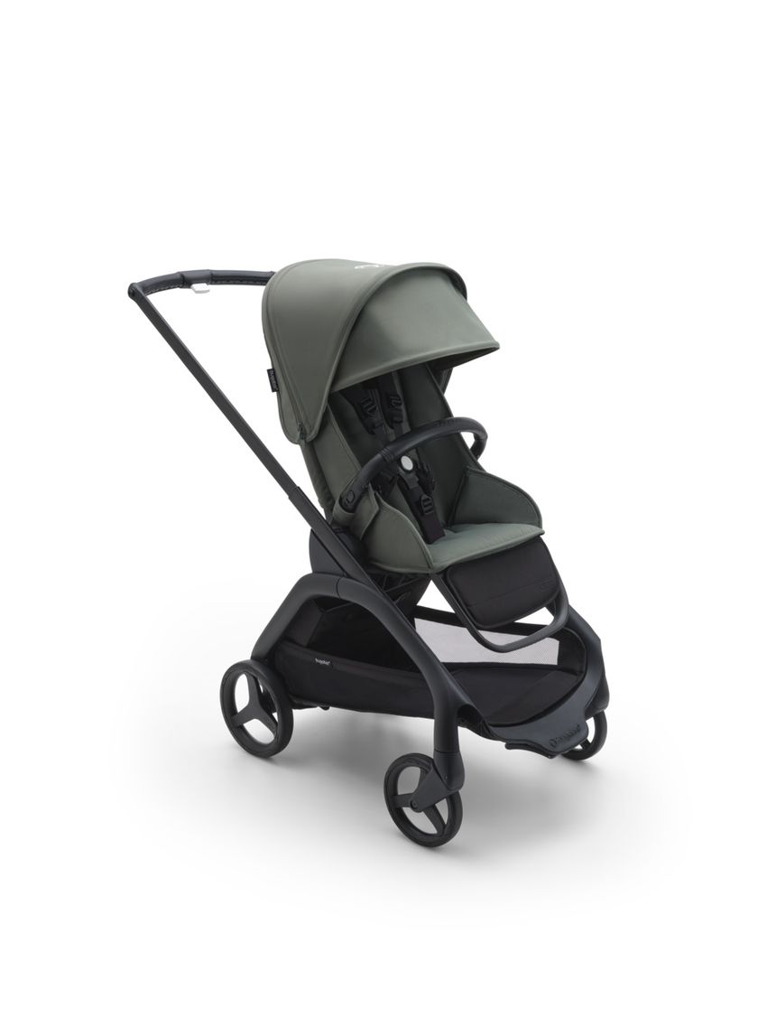 Passeggino dragonfly telaio black con seduta e cappottina forest green - bugaboo