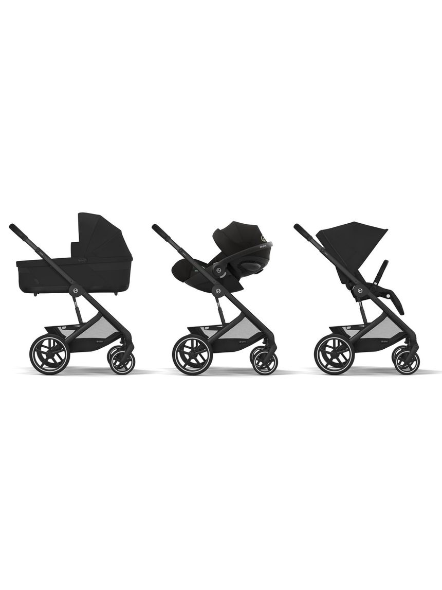 Trio balios s lux blk moon black nav cots cloudg pls blk+adattatori. - cybex