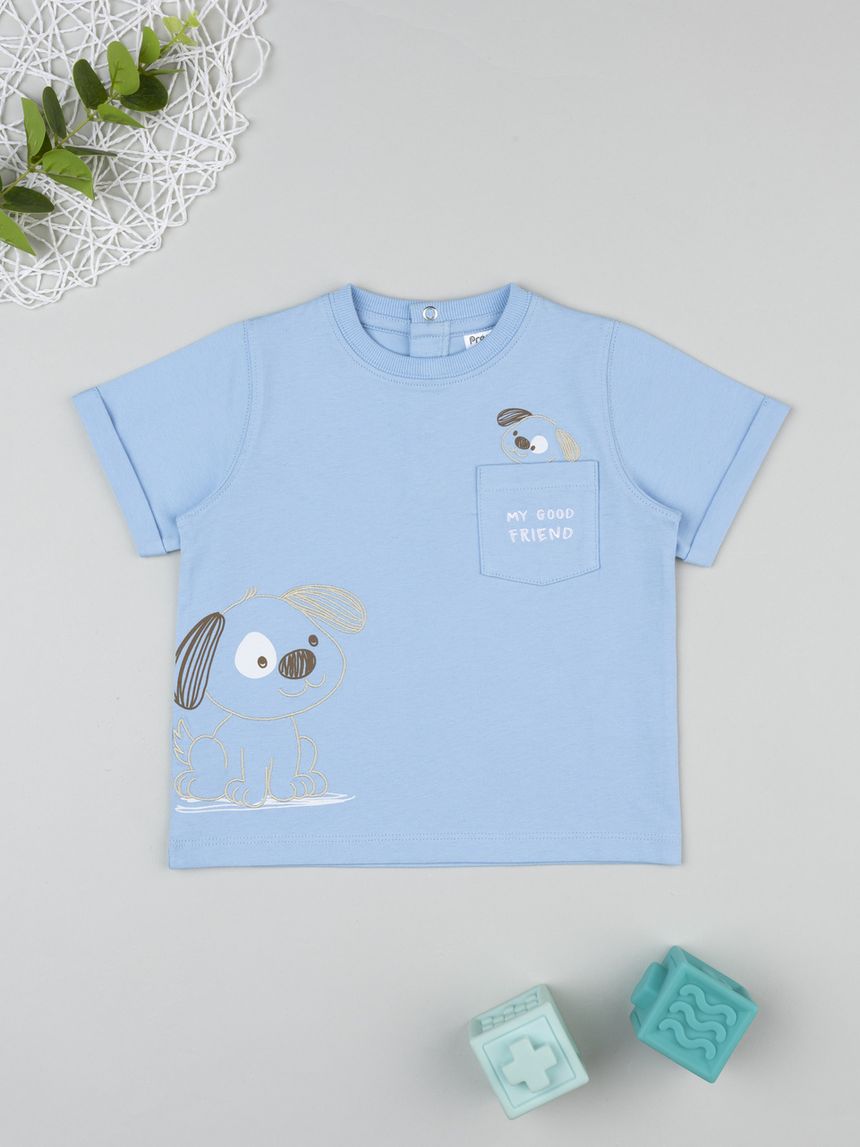 T-shirt bimbo azzurra cognolini
