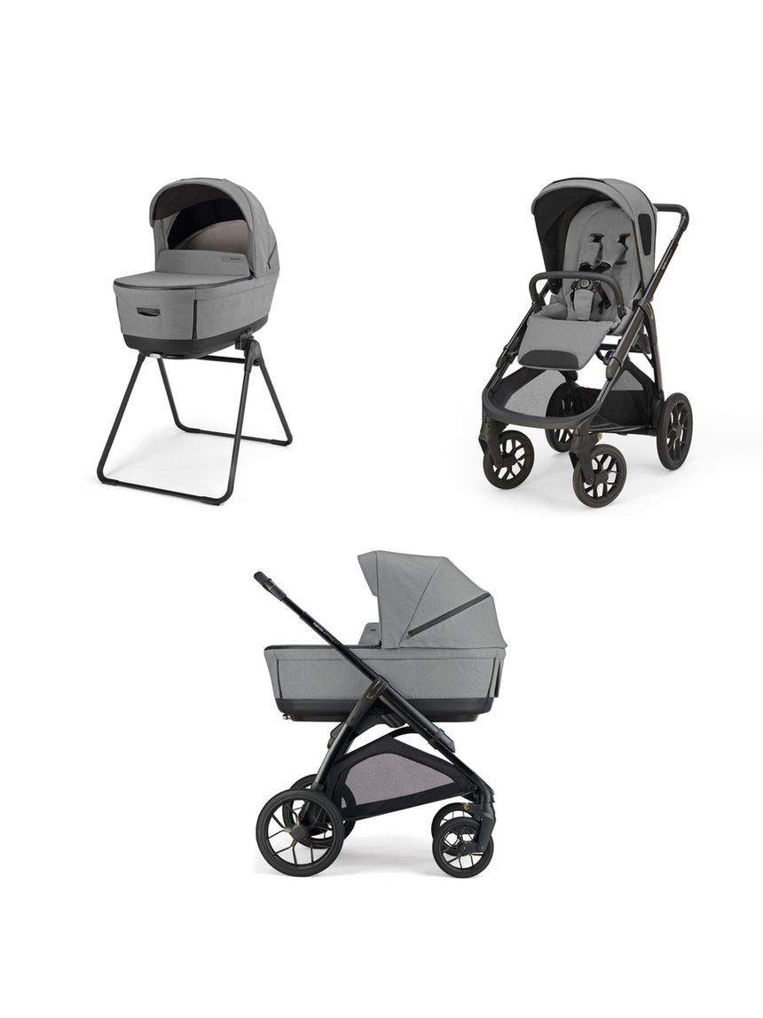 Aptica xt system duo - canyon grey con telaio black - inglesina