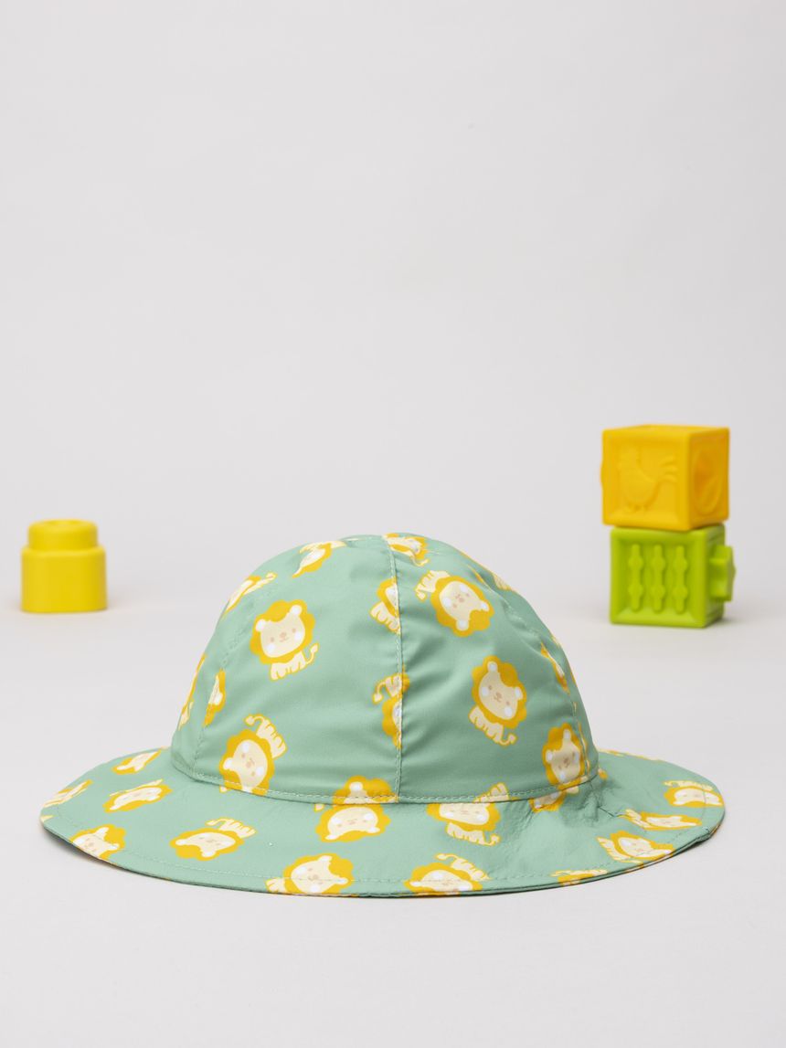 Cappello mare bimbo verde leoni