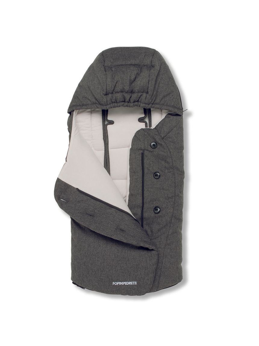 Sacco invernale termico per passeggino trendy melange graphite - foppapedretti