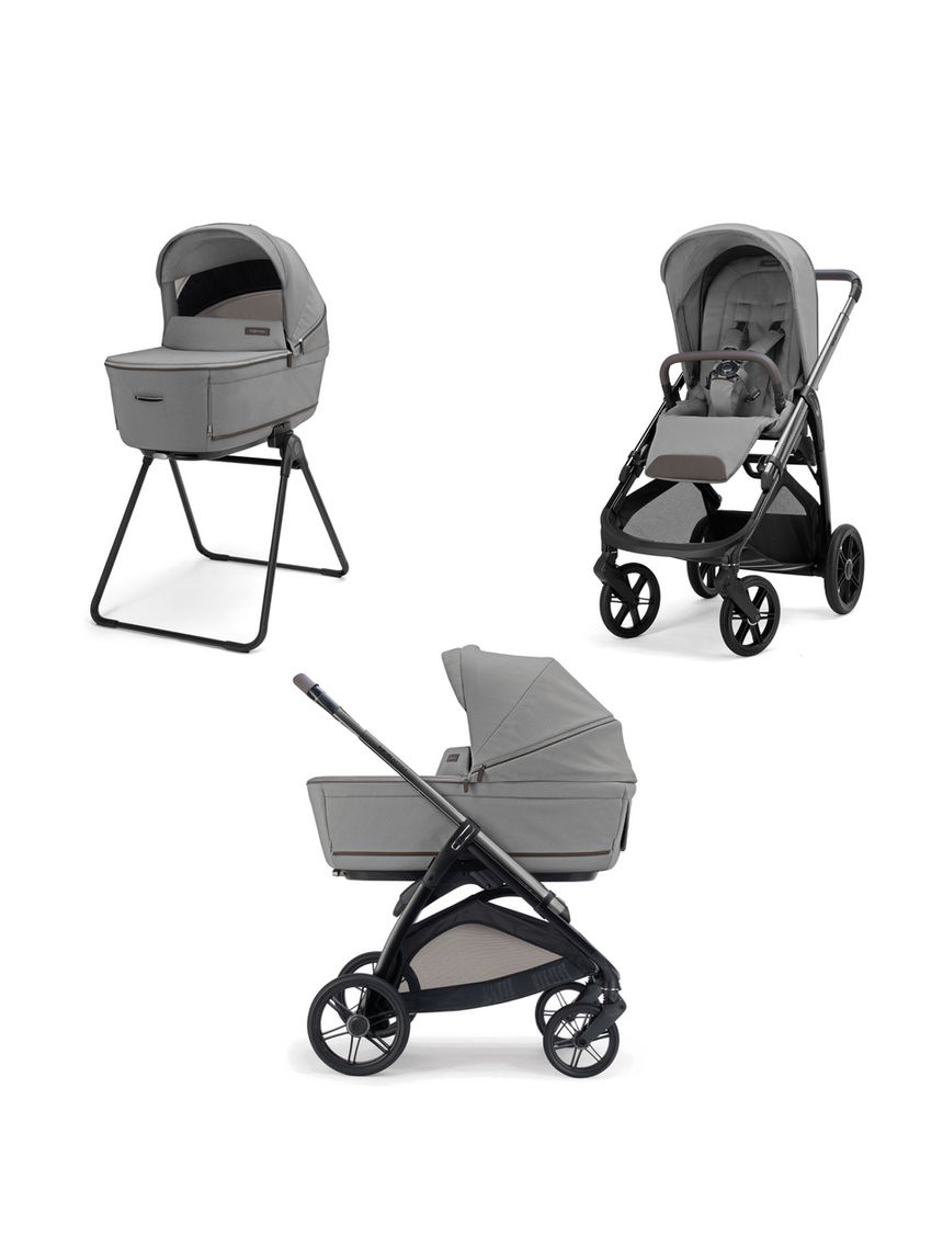 Aptica system duo - crystal grey con telaio litio - inglesina