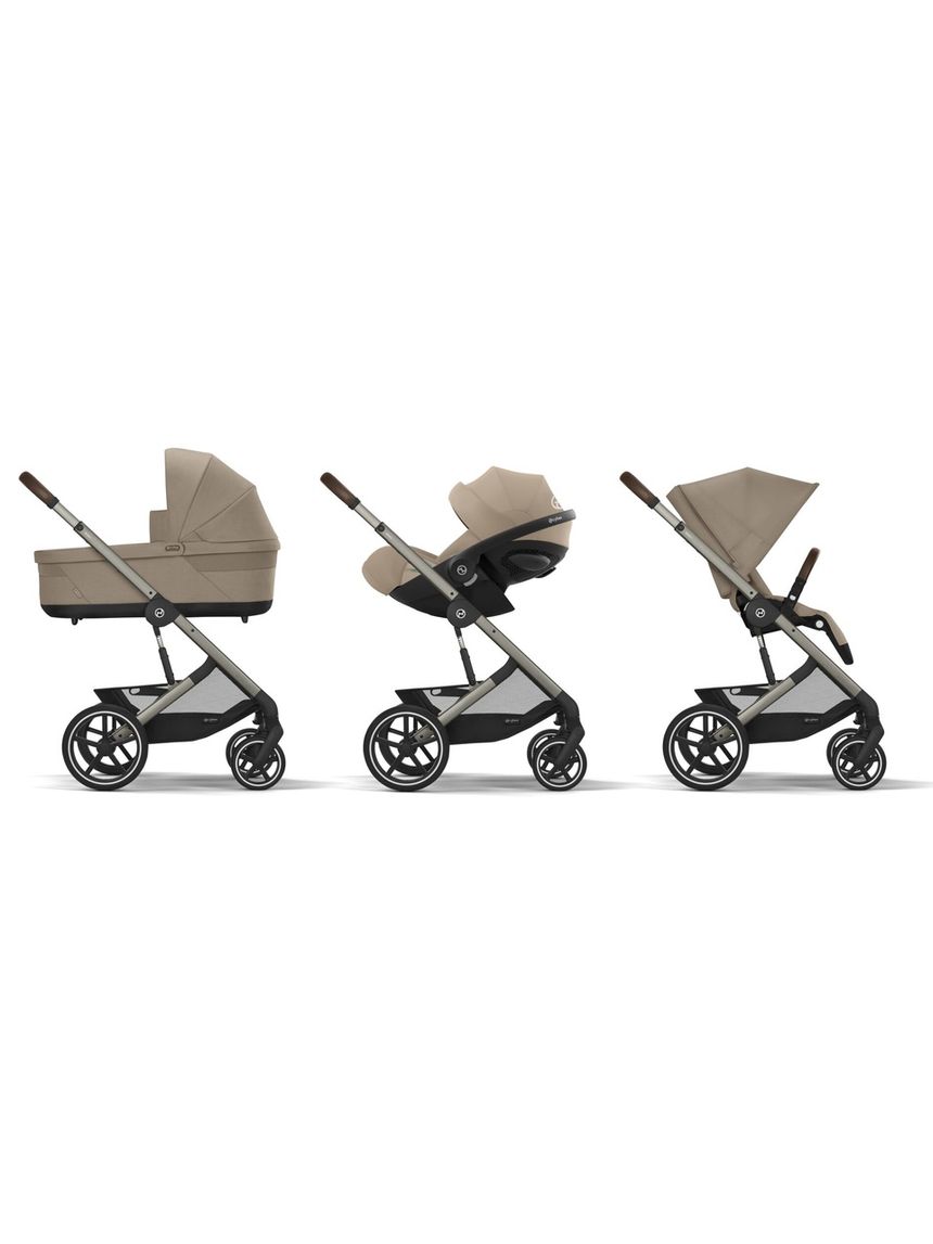 Trio balios s lux tpe almond beige nav cots cloudg pls beige+adattatori. cybex