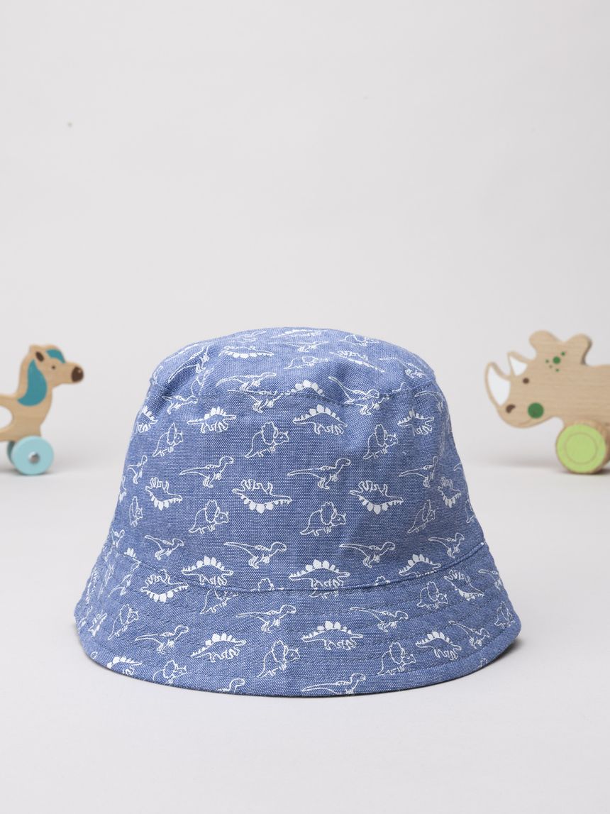 Cappello pescatore bimbo denim allover