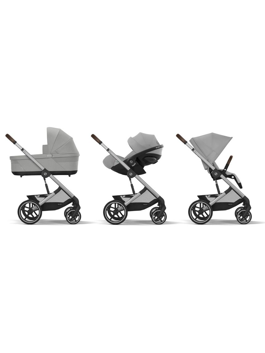 Trio balios  s lux slv stone grey nav cots cloudg pls stone grey+adattatori. - cybex