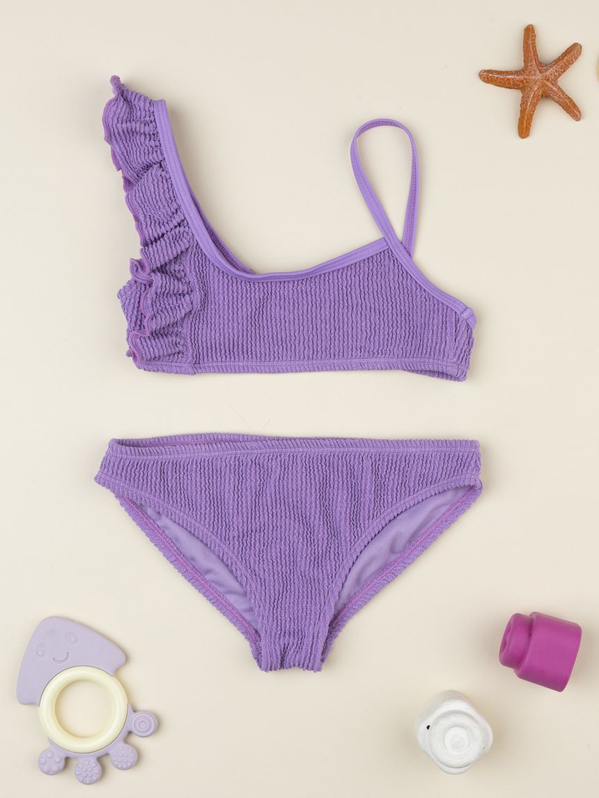 Costume bikini bambina viola