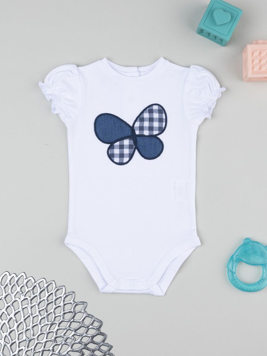Body bimba farfalla denim