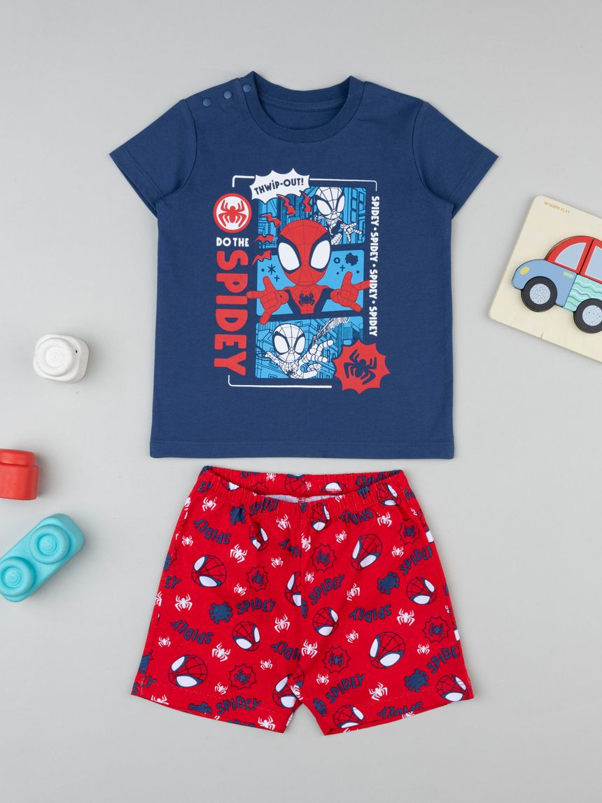 Pigiama corto bambino spiderman