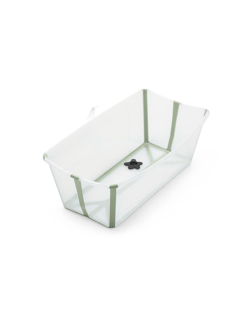 Vaschetta pieghevole flexi bath® trasparent green - stokke®