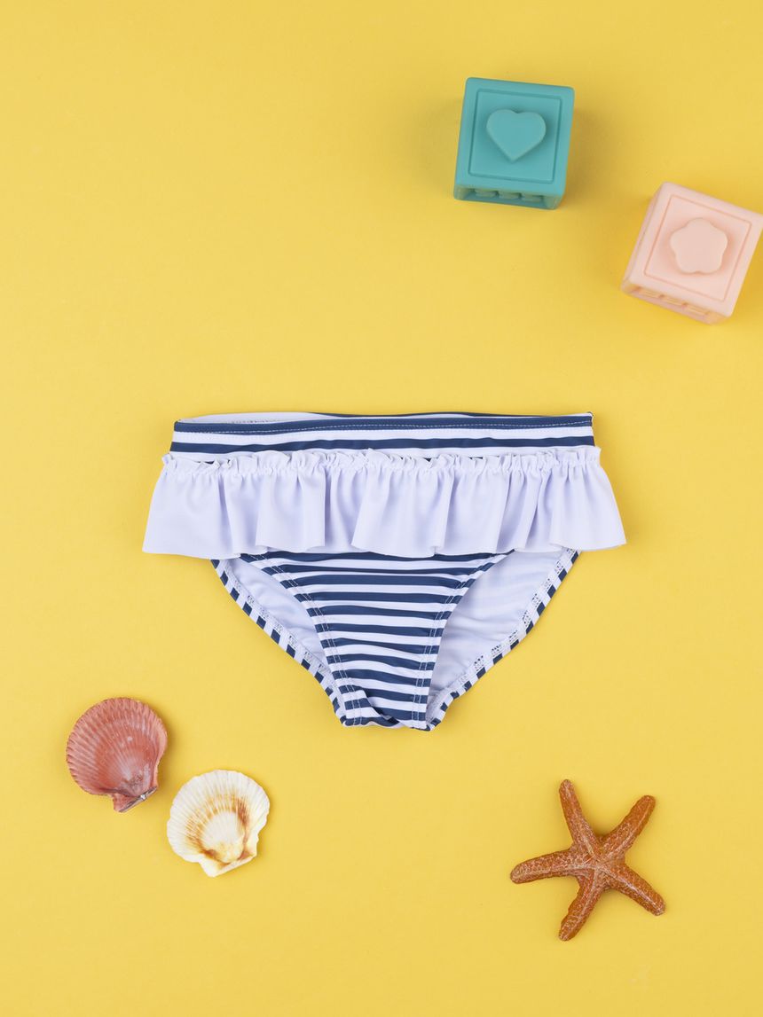 Costume bimba rigato blu