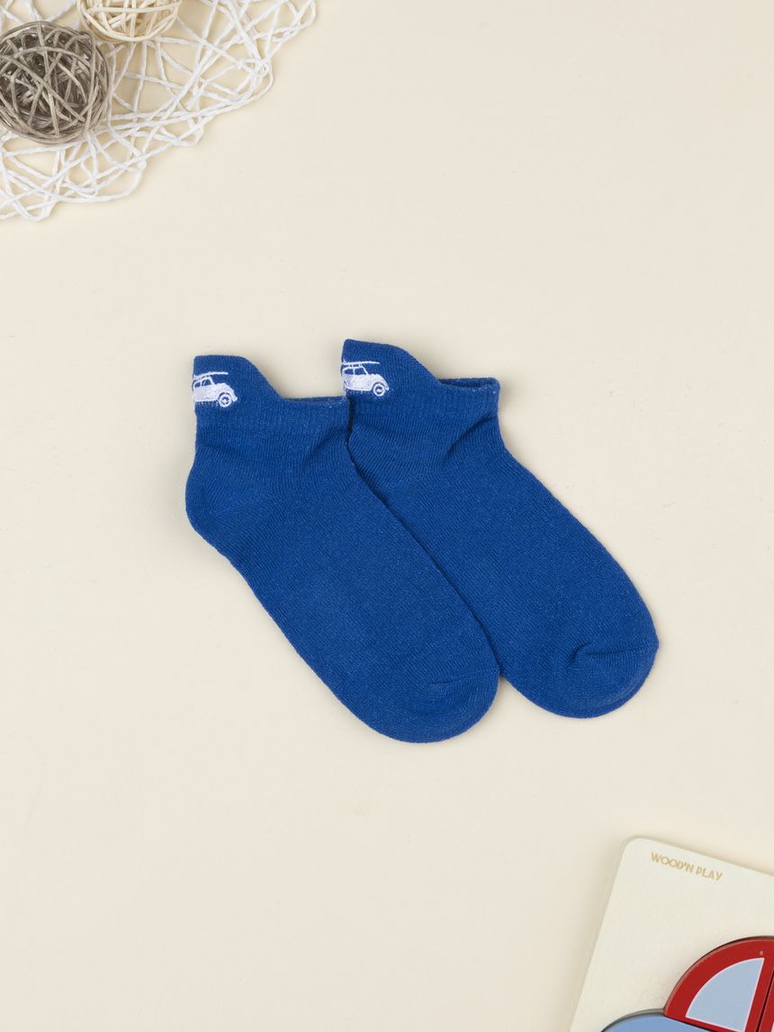 Calze corte bambino bluette