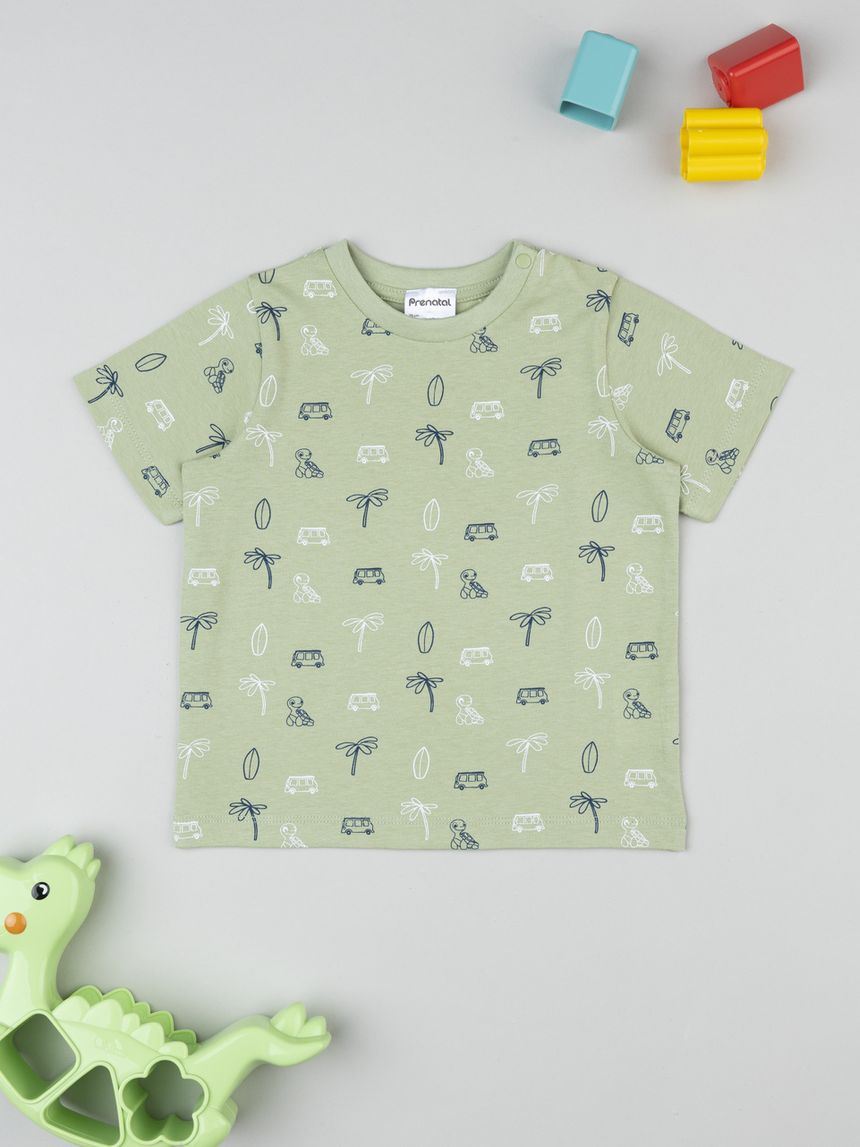 T-shirt verde bimbo summer