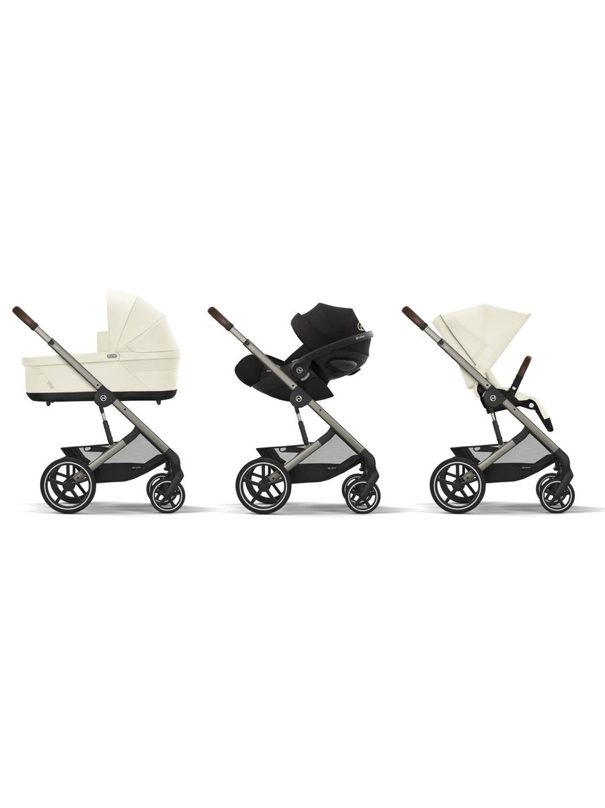 Trio balios s lux tpe seashell beige nav cots cloudg pls blk+adattatori. - cybex