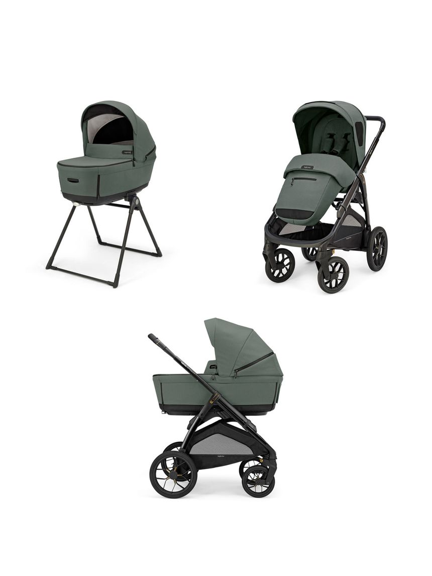 Aptica xt system duo - taiga green con telaio nero - inglesina