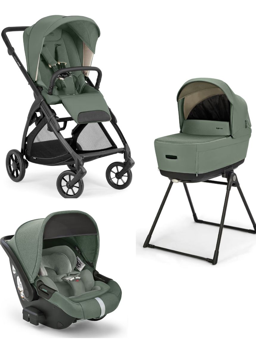 Trio system4 electa darwin recline - murray green + telaio total black - inglesina