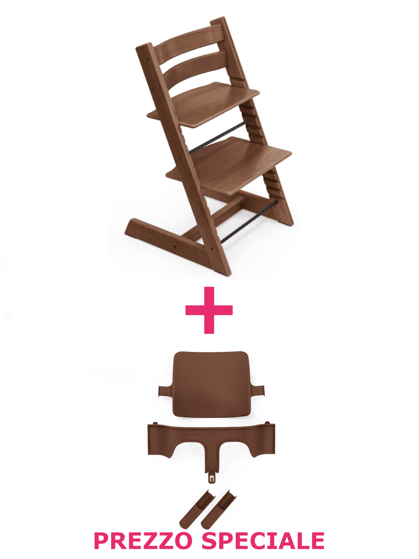 Tripp trapp® warm brown + babyset – personalizzabile – stokke®