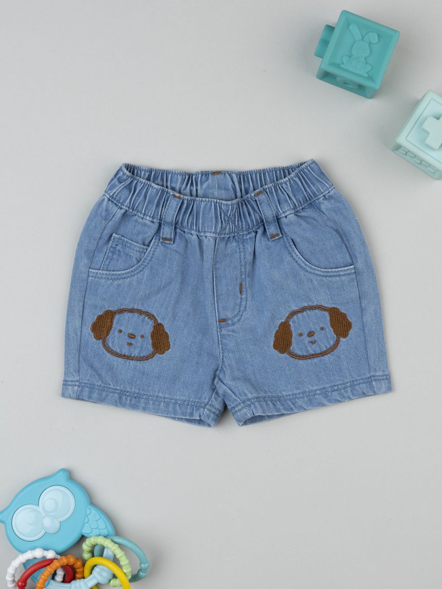 Short denim bimbo cagnolini