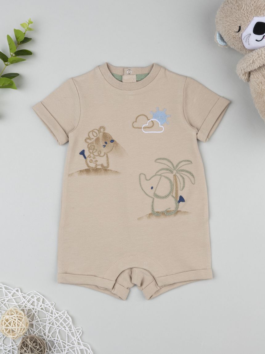 Pagliaccetto bimbo marrone savana