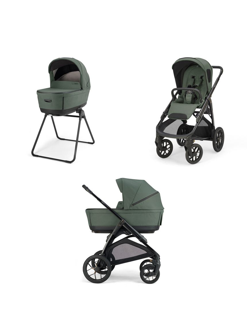 Aptica xt system duo - taiga green con telaio black - inglesina