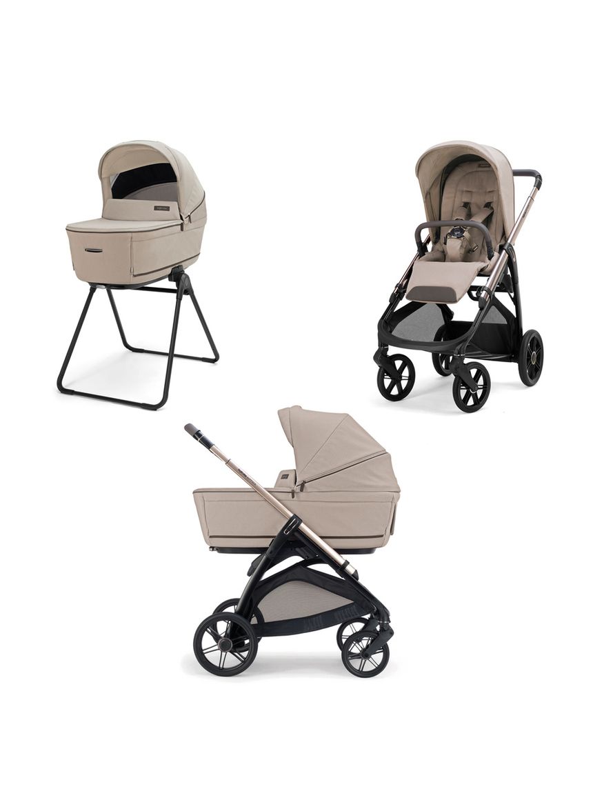 Aptica system duo - vicuna beige con telaio palladio - inglesina