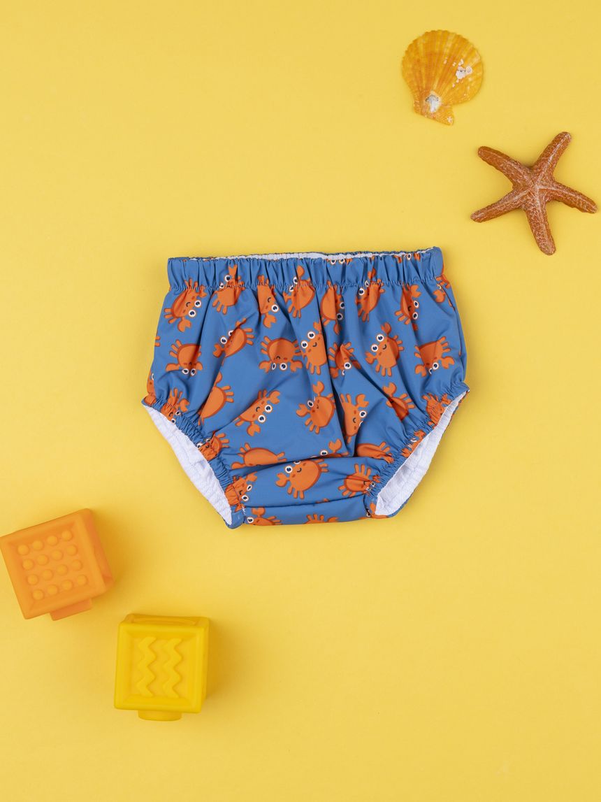 Costume antifugas bimbo blu granchi allover
