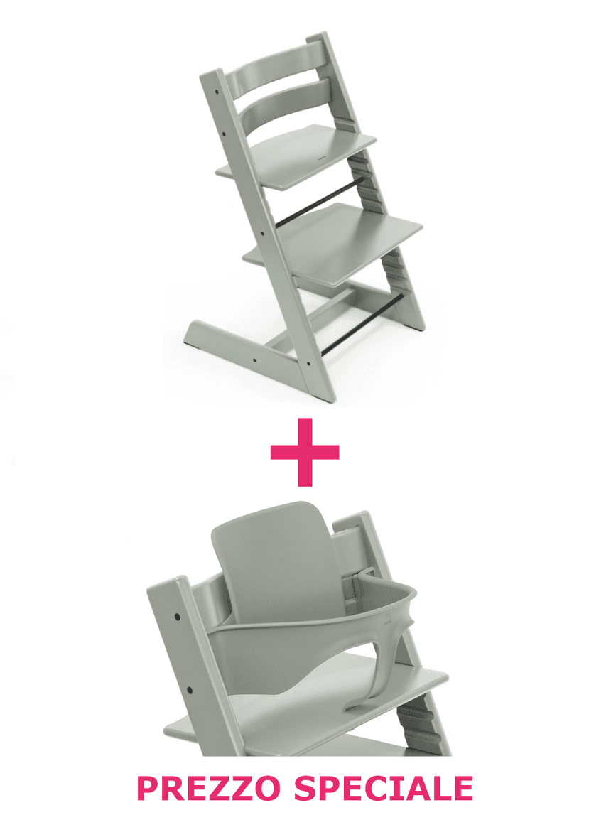 Tripp trapp® glacier green + babyset – personalizzabile – stokke®